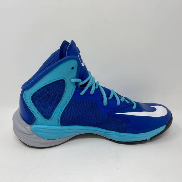 Nike Prime Hype DF Basketball Sneakers Mens 9 1/2 Blue White 3052 L.5.6 - Picture 5 of 13